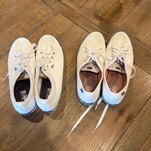 KEDS 2 Pair Women’s White Sneakers Size 10